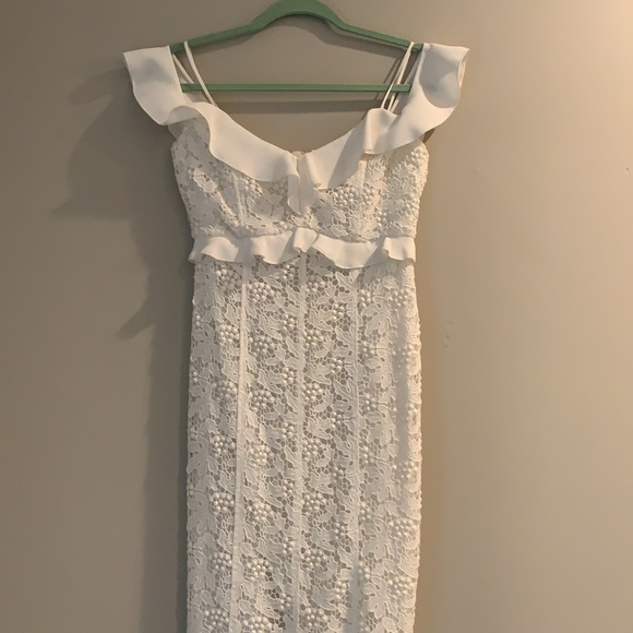 Rachel Zoe Ivory Chloe Lace Mermaid Gown Dress - 0 - Picture 10 of 14